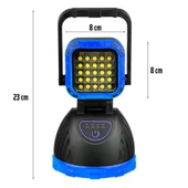 Powermaster PM-8033B 6 Modlu EL Feneri Ve Işıldak Acil Durum Lambası 25 Cob Ledli Solar Şarjlı - 4