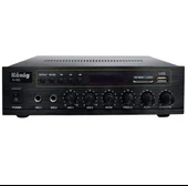 König K-100 USB-SD-Bluetooth Destekli 2 Mik. Giriş 8 Ohm 100/70V 80 Watt Trafolu Anfi thumbnail 2