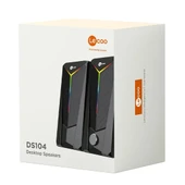Lenovo Lecoo DS104 Kablolu Usb + 3.5Mm Jack 6W 80Db Rgb Işıklı 1+1 Gaming Speaker - Hoparlör - 7