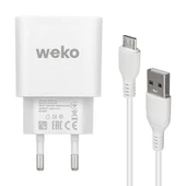Weko WK-21436 2.1 Amper Telefon Şarj Adaptörü + Micro USB Kablo - 2