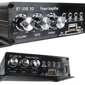 Magicvoice YW-406L 12 Volt 100 Watt Motosiklet Bluetooth Amfi USB/SD 2 Kanal Pazarcı - Anfi (154X80x42mm) - 4