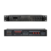 Magicvoice MV-540 100 Watt USB-SD-Bluetooth 2 Mikrofon Girişli 5 Bölgeli Hat Trafolu Anfi - 2