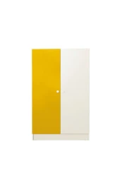 Güven Mobilya Okyanus Beyaz Sarı Çalışma Masalı Dolaplı Ranza Takım - 4