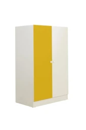 Güven Mobilya Okyanus Beyaz Sarı Çalışma Masalı Dolaplı Ranza Takım - 6