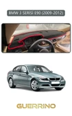 Guerrino  BMW 3 SERİSİ E90 2009-2012TORPİDO KORUMA HALISI GRİ KENAR thumbnail 1
