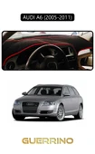 Guerrino  AUDI A6 (2005-2011) TORPİDO KORUMA HALISI SİYAH KENAR thumbnail 1