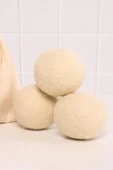 Valerine Life Doğal Merinos Yün Kurutma Topu 3 Adet – Kırışıklık Önler Kurutma Süresini Kısaltır thumbnail 1