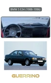 Guerrino  BMW 5 E34 1988-1996TORPİDO KORUMA HALISI GRİ KENAR thumbnail 1