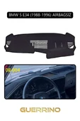 Guerrino  BMW 5 E34 1988-1996 AİRBAGSİZTORPİDO KORUMA HALISI SİYAH KENAR thumbnail 1