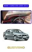 Guerrino  BMW 3 SERİSİ E90 2009-2012TORPİDO KORUMA HALISI MAVİ KENAR thumbnail 1