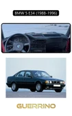 Guerrino  BMW 5 E34 1988-1996TORPİDO KORUMA HALISI SİYAH KENAR thumbnail 1