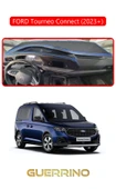 Guerrino  FORD Torneo Connect 2023+ (CADY 2023+)TORPİDO KORUMA HALISI KIRMIZI KENAR thumbnail 1