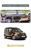 Guerrino  FIAT DOBLO 2015+ TAM KAPALITORPİDO KORUMA HALISI GRİ KENAR thumbnail 1