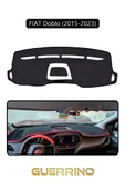 Guerrino  FIAT Doblo 2015-2023 Modellerine Uygun eski ortası açıkTORPİDO KORUMA HALISI SİYAH KENAR thumbnail 1