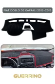 Guerrino  FIAT Doblo D3 KAPAKLI 2013-15 Modellerine UygunTORPİDO KORUMA HALISI GRİ KENAR thumbnail 1