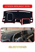 Guerrino  CITROEN BERLİNGO 2018+TORPİDO KORUMA HALISI KIRMIZI KENAR thumbnail 1