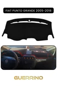 Guerrino  FIAT Punto grande 2005-2018 Modellerine UygunTORPİDO KORUMA HALISI SİYAH KENAR thumbnail 1