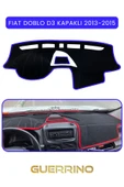 Guerrino  FIAT Doblo D3 KAPAKLI 2013-15 Modellerine UygunTORPİDO KORUMA HALISI MAVİ KENAR thumbnail 1