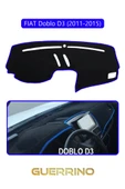 Guerrino  FIAT Doblo D3 2010-13 Modellerine UygunTORPİDO KORUMA HALISI MAVİ KENAR thumbnail 1