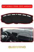 Guerrino  FIAT Doblo 2008-2013  Modellerine Uygun AirbagTORPİDO KORUMA HALISI KIRMIZI KENAR thumbnail 1