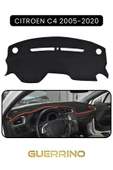 Guerrino  CITROEN C4 2005-2020TORPİDO KORUMA HALISI SİYAH KENAR thumbnail 1