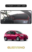 Guerrino  CITROEN C3 2004-2009TORPİDO KORUMA HALISI SİYAH KENAR thumbnail 1