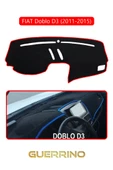 Guerrino  FIAT Doblo D3 2010-13 Modellerine UygunTORPİDO KORUMA HALISI KIRMIZI KENAR thumbnail 1
