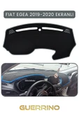 Guerrino  FIAT Egea 2019-2024 Modellerine Uygun EKRANLITORPİDO KORUMA HALISI GRİ KENAR thumbnail 1