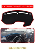 Guerrino  FIAT Egea 2019-2024 Modellerine Uygun EKRANLITORPİDO KORUMA HALISI KIRMIZI KENAR thumbnail 1