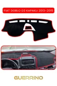Guerrino  FIAT Doblo D3 KAPAKLI 2013-15 Modellerine UygunTORPİDO KORUMA HALISI KIRMIZI KENAR thumbnail 1