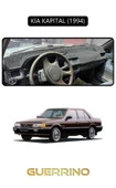 Guerrino  KİA KAPİTAL 1994TORPİDO KORUMA HALISI SİYAH KENAR thumbnail 1