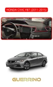 Guerrino  HONDA CIVIC FB7 2011-2015TORPİDO KORUMA HALISI KIRMIZI KENAR thumbnail 1