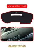 Guerrino  MAZDA 3 2003-2009TORPİDO KORUMA HALISI KIRMIZI KENAR thumbnail 1