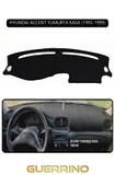 Guerrino  HYUNDAİ ACCENT YUMURTA KASA 1993-1999TORPİDO KORUMA HALISI SİYAH KENAR thumbnail 1