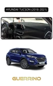 Guerrino  HYUNDAİ TUCSON 2018-2021TORPİDO KORUMA HALISI SİYAH KENAR thumbnail 1