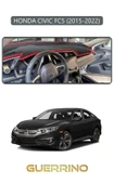 Guerrino  HONDA CIVIC FC5 2015-2022TORPİDO KORUMA HALISI GRİ KENAR thumbnail 1
