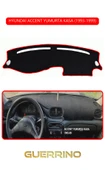Guerrino  HYUNDAİ ACCENT YUMURTA KASA 1993-1999TORPİDO KORUMA HALISI KIRMIZI KENAR thumbnail 1