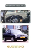 Guerrino  KİA SHUMA 1995-2003TORPİDO KORUMA HALISI GRİ KENAR thumbnail 1