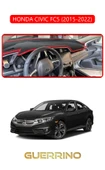 Guerrino  HONDA CIVIC FC5 2015-2022TORPİDO KORUMA HALISI KIRMIZI KENAR thumbnail 1