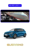 Guerrino  KİA RİO 2021+TORPİDO KORUMA HALISI MAVİ KENAR thumbnail 1