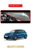 Guerrino  KİA RİO 2021+TORPİDO KORUMA HALISI KIRMIZI KENAR thumbnail 1