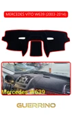 Guerrino  MERCEDES VİTO W639 2003-2014TORPİDO KORUMA HALISI KIRMIZI KENAR thumbnail 1