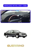 Guerrino  MERCEDES W140 1991-1998TORPİDO KORUMA HALISI MAVİ KENAR thumbnail 1