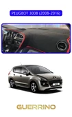 Guerrino  PEUGEOT 3008 (2008-2016)TORPİDO KORUMA HALISI MAVİ KENAR thumbnail 1