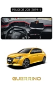 Guerrino  PEUGEOT 208 (2019+)TORPİDO KORUMA HALISI SİYAH KENAR thumbnail 1