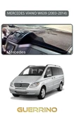 Guerrino  MERCEDES VİANO W639 2003-2014TORPİDO KORUMA HALISI GRİ KENAR thumbnail 1