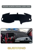 Guerrino  NİSSAN ALMERA EKRANLI 2000-2006TORPİDO KORUMA HALISI GRİ KENAR thumbnail 1