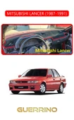 Guerrino  MITSUBISHI LANCER 1987-1991TORPİDO KORUMA HALISI KIRMIZI KENAR thumbnail 1