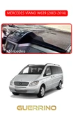 Guerrino  MERCEDES VİANO W639 2003-2014TORPİDO KORUMA HALISI KIRMIZI KENAR thumbnail 1