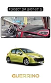 Guerrino  PEUGEOT 207 (2007-2012)TORPİDO KORUMA HALISI SİYAH KENAR - 1